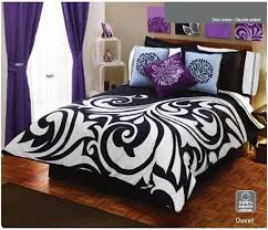 Black And Purple Room Pin By Betsy Garcia On My Room White Duvet Comforter White Comforter Bedroom Set