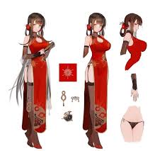 dsr 50 춘절스킨 설정화 character outfits anime character design female character design