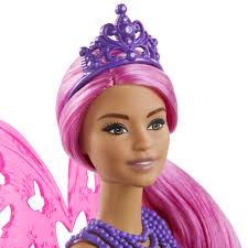 Amazon.com: Barbie Dreamtopia Fairy Doll, 12-Inch, with Pink and Blue Jewel  Theme, Pink Hair and Wings, Gift for 3 to 7 Year Olds, Multi : Toys & Games