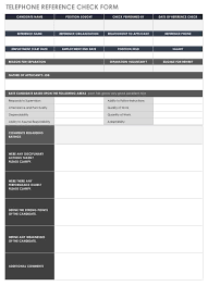 Free Reference Check Forms Smartsheet
