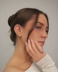 Black Onyx Daphne Drop and Hoop Earring Sets Gold