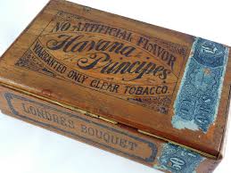 Antique Wooden Cigar Box C 1888 Havana Principes Philadelphia Tax Stamp Ebay Zigarren