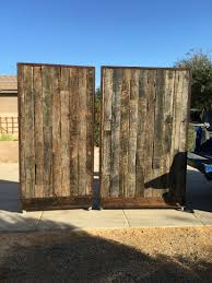 Reclaimed Wood Rolling Walls Partitions Free Standing Wall Partition Wall Moveable Partition Wall