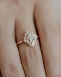 Vintage Diamond Rose Gold Engagement Ring Weddingrings Vintage Style Engagement Rings Wedding Rings Unique Wedding Rings Vintage