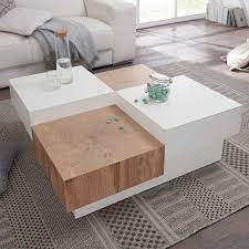 Couchtisch mit stauraum und rollen. Stauraum Couchtisch Mit Sockelgestell In Weiss Eiche Dekor Tizianov Wohnzimmer Tisch Weiss Wohnzimmertisch Couchtische Dekorieren