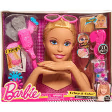 Barbie Color And Crimp Styling Head Barbie Doll Deluxe Make Up Playset Blonde Generic Play Barbie Barbie Styling Head Barbie