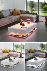 Couchtisch Beleuchtet Ora Home Led Pro Led Beleuchtung Integriert In 2020 Living Room Table Living Room Modern White Interior