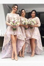 A Line Bridesmaid Dress Bridesmaid Dress High Low Pink Bridesmaid Dress Bri High Low Bridesmaid Dresses Beautiful Bridesmaid Dresses Lace Bridesmaid Dresses