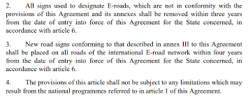 European Agreement