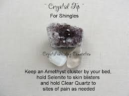 Shingles Amethyst Selenite Clear Quartz Crystals Stones And Crystals Healing Stones