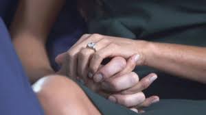 The center stone of the ring is from botswana, a country prince harry visited as a child and traveled to recently with markle after her 36th birthday over the summer, according to people. Meghan Markle S Engagement Ring Includes Diamonds Worn By Princess Diana Youtube