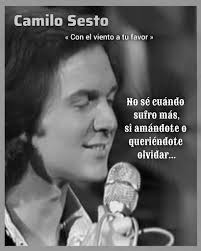 Camilo Sesto 🎤😊 Con el viento a tu favor #foto #musicaromantica