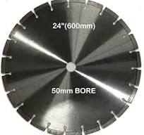 600 mm 24 Inch Laser Welded Diamond Saw Blade 50 mm bore wet and dry  cutting For Reinforced concrete Steel cutting : Amazon.in: Industrial & ...