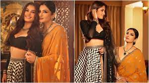 Raveena Tandon and daughter Rasha Thadani look regal in elegant traditional  outfits, serve mom-daughter fashion goals | Fashion Trends - Hindustan Times