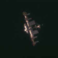 Image result for international space station through telescope