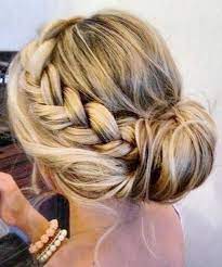 20 Pretty Braided Updo Hairstyles Popular Haircuts Braided Hairstyles Updo Hair Bun Tutorial Side Bun Hairstyles