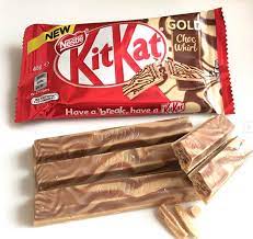 Interestingly, the link on the android site takes you to hershey's site, even though nestlé manufactures kit kat bars in most of the world. Kit Kat Gold Choc Whirl Bar Chocolate Swirl Candy Bar Chocolate Milk