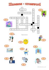 This set of illness and injury cards can be used to play. Illnesses Crossword English Esl Worksheets For Distance Learning And Physical Classrooms