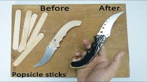 More images for how to make a butterfly knife with paper » How To Make Butterfly Knife From Cardboard For Practicing Tricks Easy Tutorial Youtube