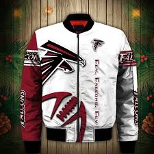 Atlanta Falcons Bomber Jacket Graphic Balls Gift For Fans Jack Sport Shop In 2020 Jackets Types Of Sleeves Bomber Jacket