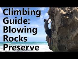 Climbing Ocean Waves Splashing At Blowing Rocks Preserve