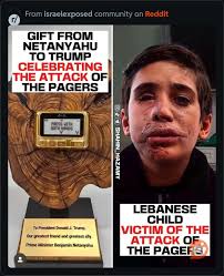 The golden pager given to Trump is a chilling symbol of how power can be  distorted to justify violence. It turns the tragic loss of innocent lives  in Lebanon into a sickening