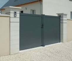 Engineered Stone Pillar For Fence Steel In Weser Main Gate Design Front Gate Design House Main Gates Design