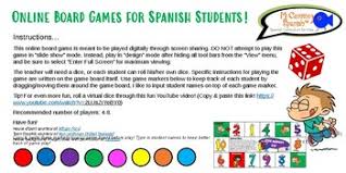Rather, the games we play in spanish class are serious learning. Online Spanish Board Game Mi Casa Distance Learning By Mi Camino Spanish
