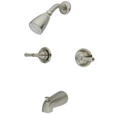 Determine the location of the support framing for the yoke. Kingston Brass Magellan Water Saving 2 Handle Tub And Shower Faucet With Valve And Diverter Reviews Wayfair