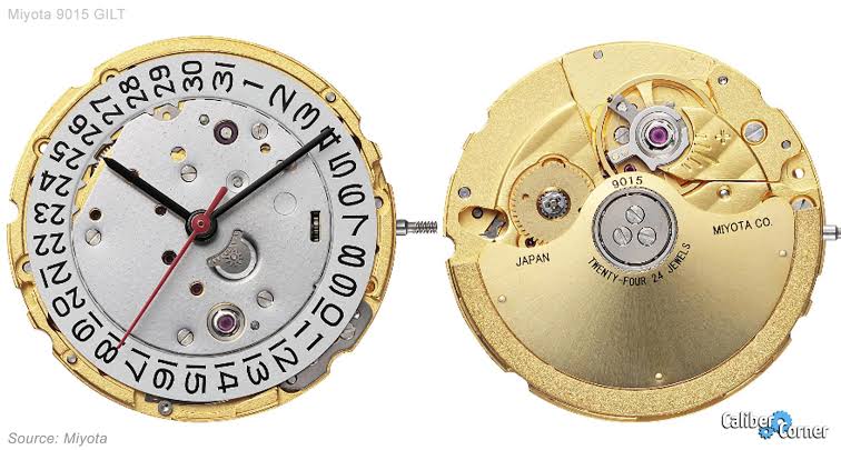Miyota Caliber 9015 GILT Watch Movement
