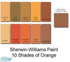 The best accents will be warm colors like rust, dark brown, and burnt orange. Knockout Orange Paint Color Best Paint Color Room