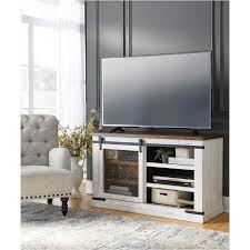 Constructed with select veneers and hardwood solids. W549 28 Ashley Furniture Wystfield Living Room Medium Tv Stand