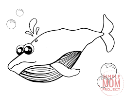But jonah rebelled and decided to go to. Free Printable Blue Whale Coloring Page Simple Mom Project