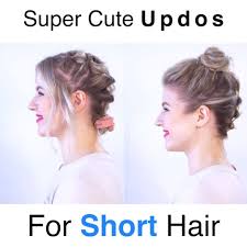 Easy bun updos for short hair. Milabu Super Cute Updos For Short Hair Facebook