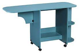 There are many types of sewing machine tables on the market. Southern Enterprises Mobile Sewing Table Turquoise Buy Online In Martinique At Martinique Desertcart Com Productid 65908121