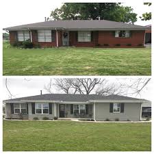 But what if those brick walls are too the solution is as easy as a few coats of paint. Marvel Venom Venomies Long Sleeve T Shirt Painted Brick House Ranch House Remodel Brick Exterior House