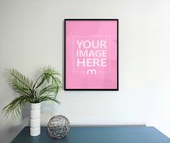 The psd file includes smart objects to allow you to easily place your the best wall mockup can realistically hold your branding designs, logos, advertisements, mural, and other artwork projects. Portrait Image On Home Wall Mockup Generator Mediamodifier