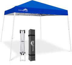 Maybe you would like to learn more about one of these? Buy Eagle Peak 10 X 10 Slant Leg Pop Up Canopy Tent Easy One Person Setup Instant Outdoor Canopy Folding Shelter With 64 Square Feet Of Shade Blue Online In Netherlands B07nzs4v46