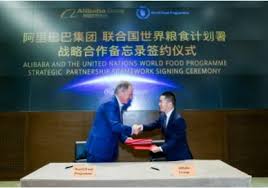 Alibaba is a large marketplace connecting (mostly) chinese suppliers with (mostly) western companies. Wfp And Alibaba Enter Strategic Partnership To Support Un Sustainable Development Goal Of A World With Zero Hunger World Food Programme