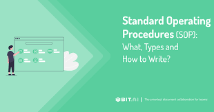 The usual way of doing something: Standard Operating Procedures Sop What Types And How To Write