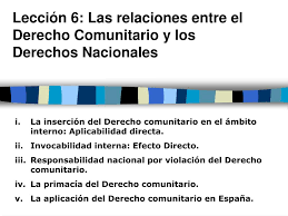 Maybe you would like to learn more about one of these? Ppt Leccion 6 Las Relaciones Entre El Derecho Comunitario Y Los Derechos Nacionales Powerpoint Presentation Id 939335