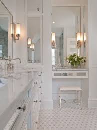 Small Bathroom With Built In Makeup Vanity Home Design Ideas Pictures Remodel And Decor Traditional Bathroom Designs Traditional Bathroom Bathrooms Remodel
