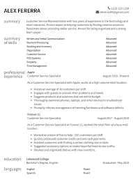 Your modern professional cv ready in 10 minutes‎. Customer Service Resume Samples How To Guide Resume Com