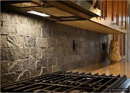 Slate Tile Backsplash Pictures And Design Ideas Rustic Kitchen Backsplash Kitchen Backsplash Designs Eclectic Kitchen