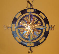 12 to 60 tip to tip outside measurements. Custom Made Compass Rose Wall Art By Superior Iron Artz Llc Rose Wall Art Compass Rose Rose Wall