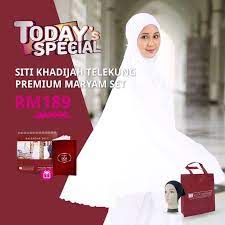 Siti khadijah telekung klasik dahlia. Siti Khadijah Telekung Premium Maryam Go Shop Malaysia Facebook