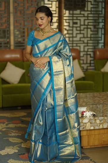 Scarlet Red Kanchi Pattu Weaver Special