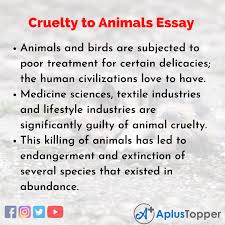Get your custom essay on. Cruelty To Animals Essay Essay On Cruelty To Animals Essay For Students And Children In English A Plus Topper
