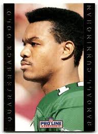 1992 PRO LINE PORTRAITS QB GOLD RANDALL CUNNINGHAM PHILADELPHIA EAGLES #3