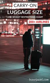 Carry On Luggage Size And Weight Restrictions Chart 200